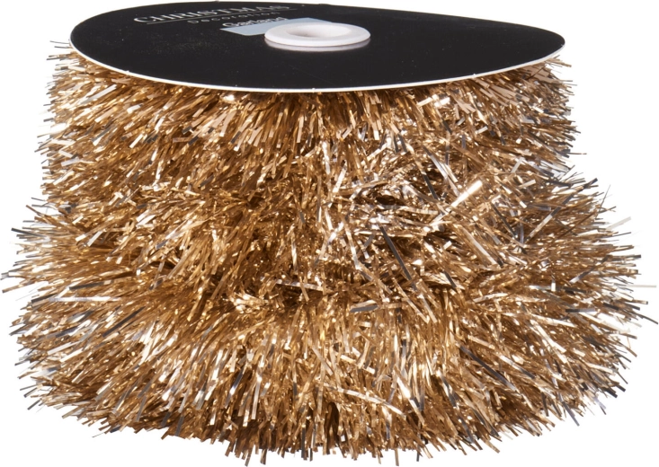 Vánoční řetěz zlatý 9 cm x 10 m