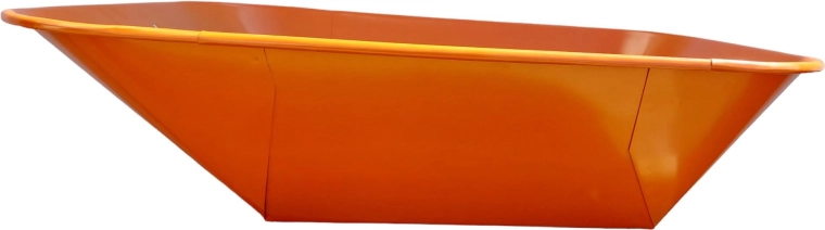 Korba k stavebnímu kolečku 60 l oranžová bodovaná