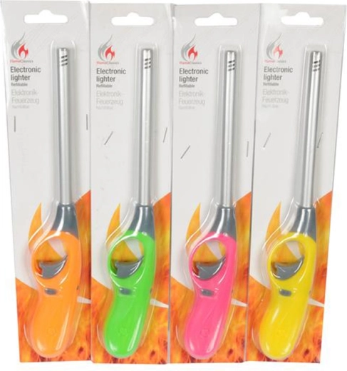 Plynový zapalovač 25 cm – dlouhý kuchyňský a grilovací zapalovač (mix barev)