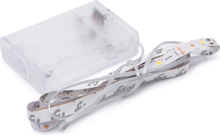 LED pásek s teplým bílým světlem 1 m na AA baterie