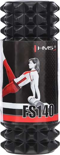 Masážní pěnový válec HMS pro myofasciální uvolnění 33 cm, černý