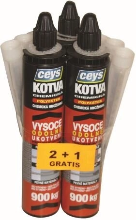 Chemická kotva polyesterová 300 ml – akce 2+1 zdarma