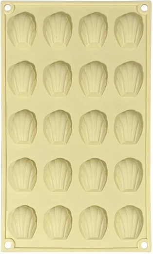 Silikonová forma na pracny, 20 ks, krémová