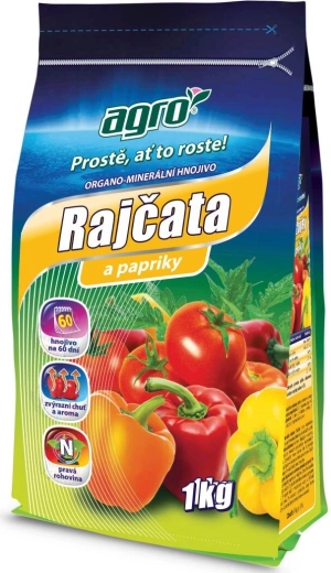 Organicko-minerální hnojivo na rajčata a papriky 1 kg