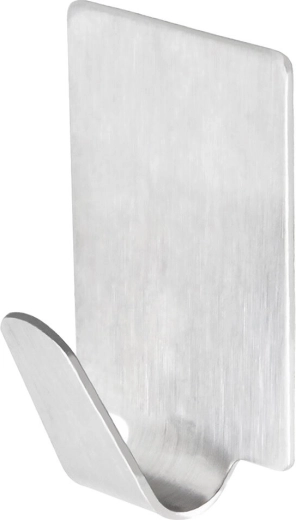 Samolepicí hranaté háčky z nerezu (8 ks)