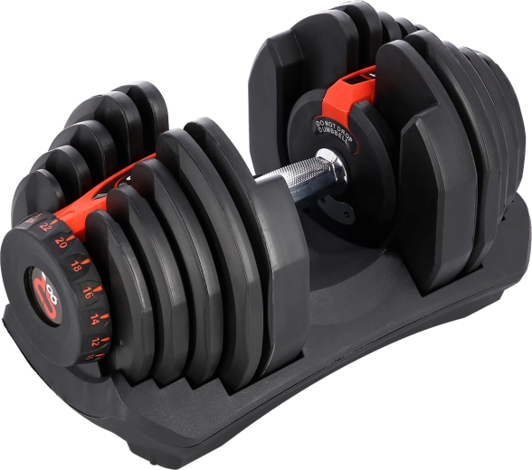 Nastavitelná jednoruční činka HMS SR80 se stojanem