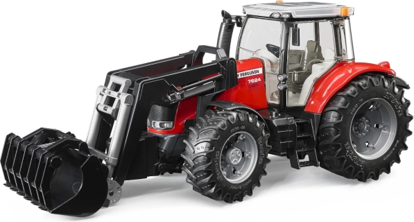 Traktor Bruder Massey Ferguson 7624 s čelním nakladačem