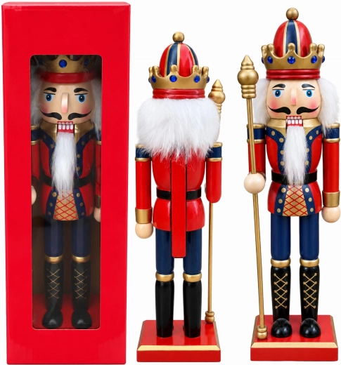 Dřevěná vánoční figurka louskáčka 30 cm