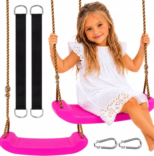 Dětská zahradní houpačka Swing-y růžová