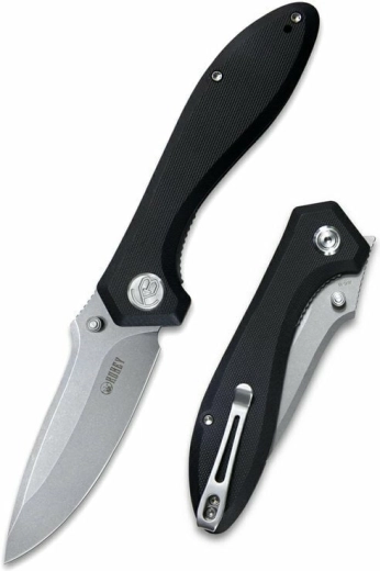 kapesní nůž Kubey Ruckus Black 8,4 cm G10 se sponou