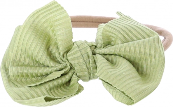 Dětská čelenka s mašlí – zelená