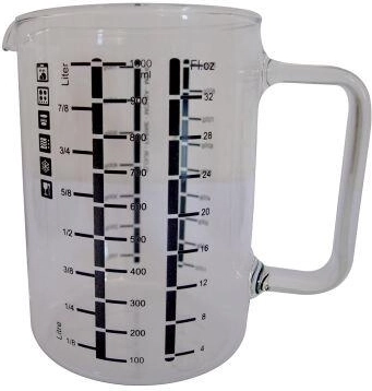 Kuchyňská odměrka z varného skla 1 l vysoká