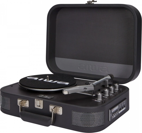 Přenosný kufříkový gramofon VPX-1951 ve vintage stylu