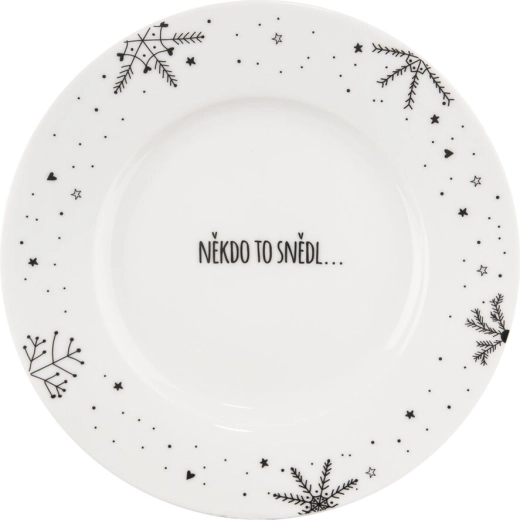 Dezertní porcelánový talíř Vločka 20 cm