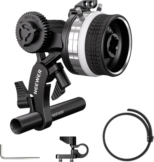 Neewer mini follow focus PG001 s dorazy A/B