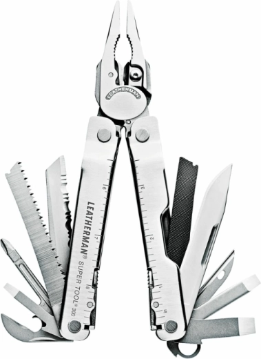 Leatherman Super Tool 300 multifunkční nářadí s 19 funkcemi, stříbrné, s nylonovým pouzdrem