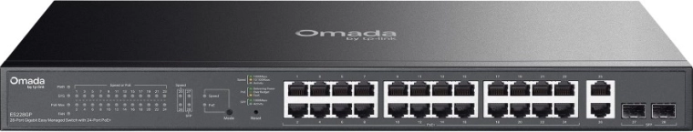 Omada easy managed gigabitový switch 28portový PoE+