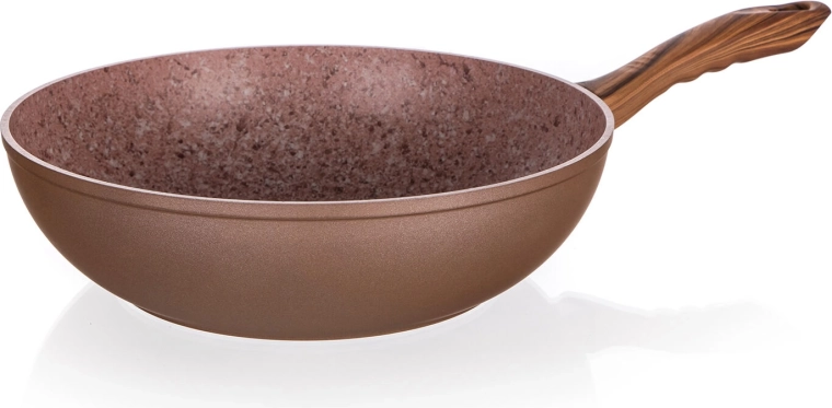 Wok pánev 28 cm s nepřilnavým povrchem Smart Stone Brick
