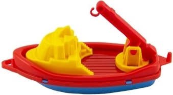 Plastová lodička jeřáb 14 cm