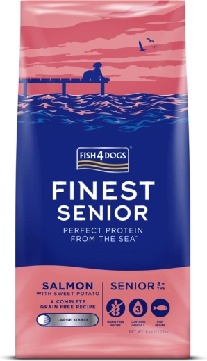 Fish4Dogs Finest granule pro starší psy losos a batáty 6 kg