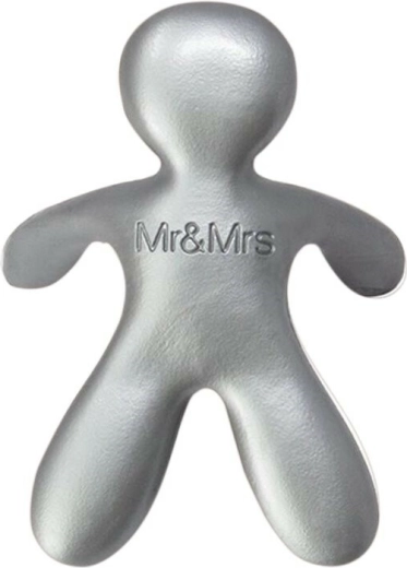 Vůně do auta Mr & Mrs Fragrance Cesare Orange & Sandalwood – stříbrná