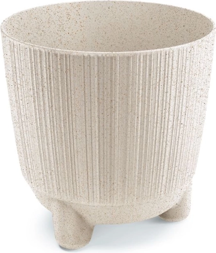 Květináč Ryfo N Eco Wood 16,8 cm bílý