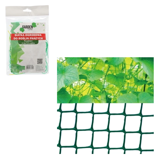 Zahradní opěrná síť pro popínavé rostliny 0,9 × 1,8 m, zelená