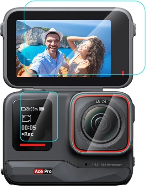 Fólie z tvrzeného skla 3 v 1 pro Insta360 Ace Pro