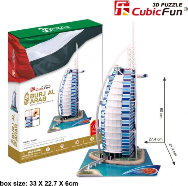 CubicFun 3D puzzle Burj al Arab, 101 dílků