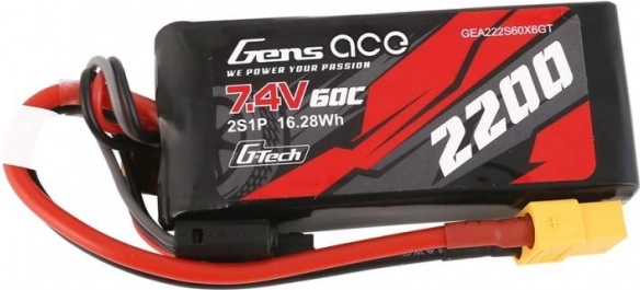 Baterie Gens Ace LiPo 2200mAh 7,4V 60C s konektorem XT60