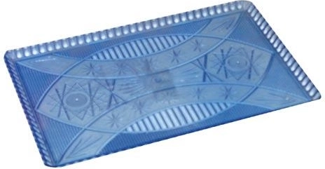 Tác z plastu s krystalickým vzorem 22 × 14 cm