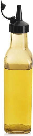 Skleněná láhev na olej a ocet s dávkovačem 265 ml