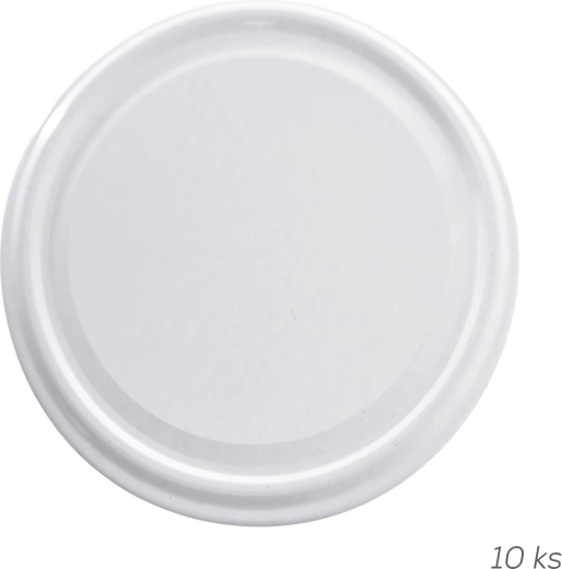 Kovové víčko 100 mm bílé (10 ks)
