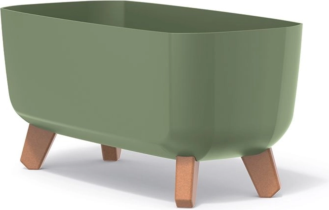 Květináč s nožičkami Gracia Case 39 cm – zemitě zelený