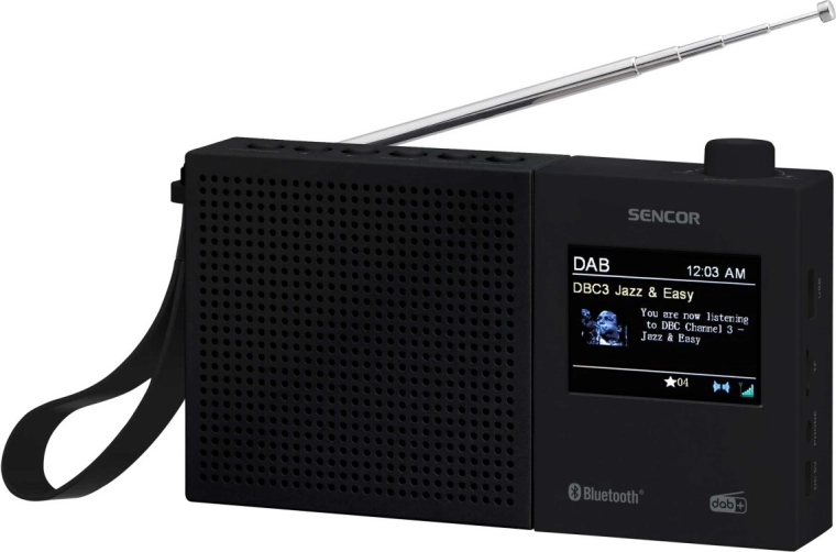 Digitální rádio DAB+ a FM s RDS, Bluetooth a akumulátorem
