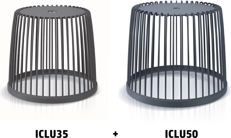 Sada univerzálních odpadkových košů CLUBO 35 l + 50 l, antracit