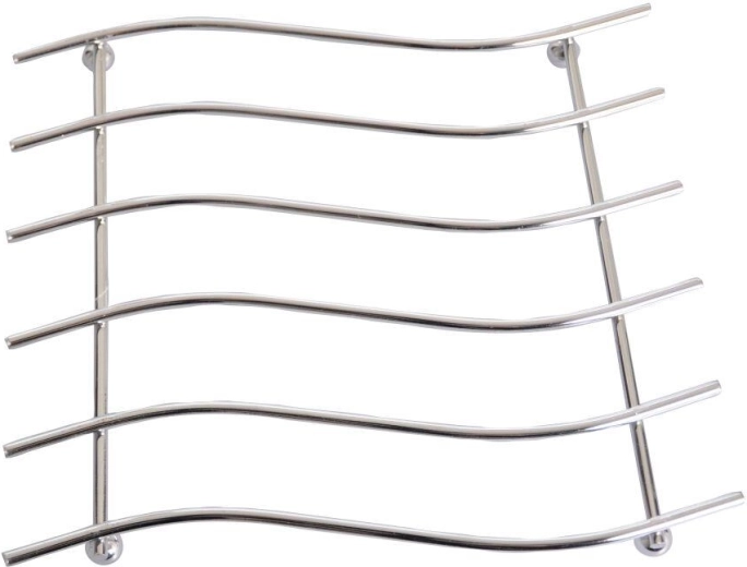 Kuchyňská podložka pod hrnec obdélníková 20 × 23 cm chrom