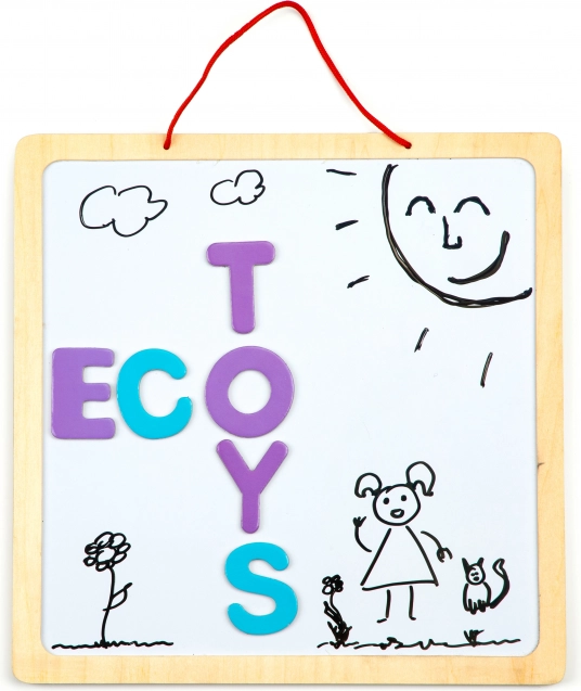 Vzdělávací magnetická tabule se slovy a čísly 3v1