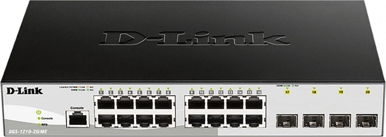 D-Link gigabitový řízený přepínač pro Metro Ethernet DGS-1210-20/ME/EE - 1 kus