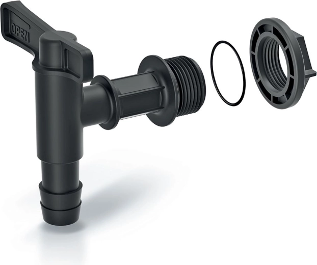 Kohoutek k sudu na dešťovou vodu Cantap 1, černý