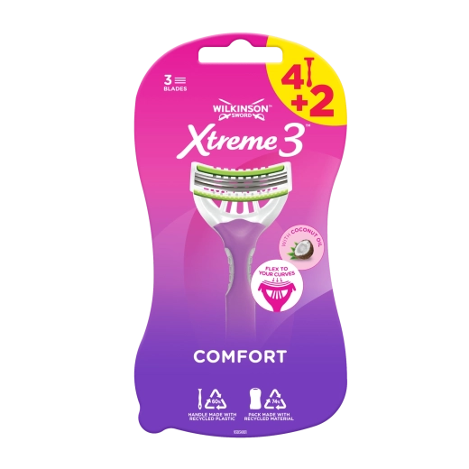 Dámské jednorázové holicí strojky Wilkinson Sword Xtreme 3 Beauty, 6 ks