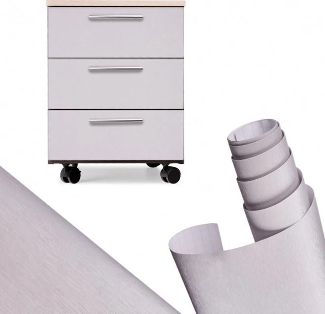 Fólie kartáčovaná stříbrná 1,52x30m