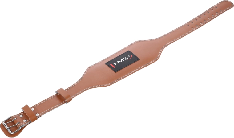 Kožený vzpěračský pás HMS pro dřepy a mrtvé tahy
