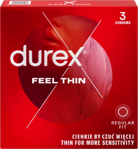 Durex Feel Thin kondomy 3 ks