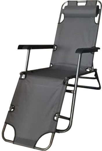 Skládací lehátko Riviera Black MalTec
