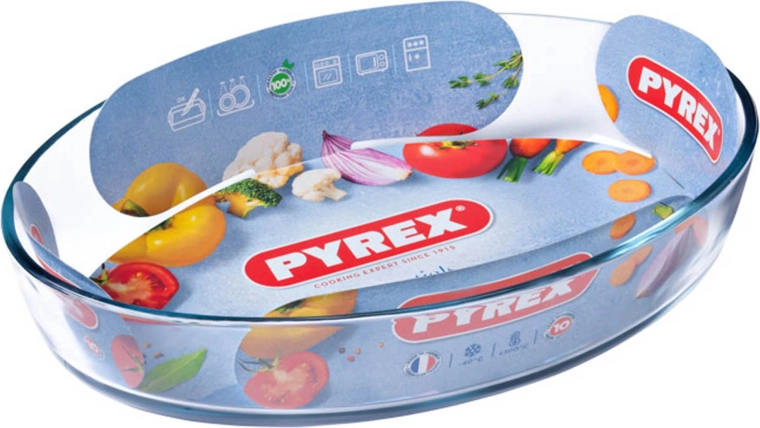 Zapékací oválná mísa PYREX 2,2 l sklo 30 × 21 × 6 cm