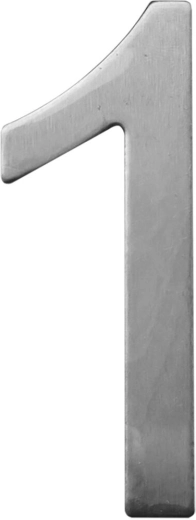 Domovní číslo 1 STAR 75 mm nerez