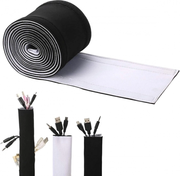 Neoprenová maskovací lišta na kabely 3 m se suchým zipem