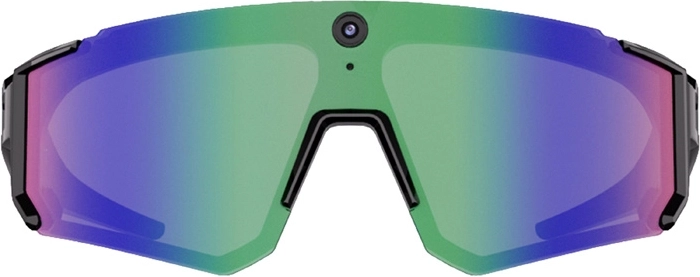 Sportovní chytré brýle s kamerou Colmi V06 AI – černé s modrými skly