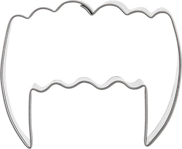 Kovové vykrajovátko upíří zuby 5,5 cm